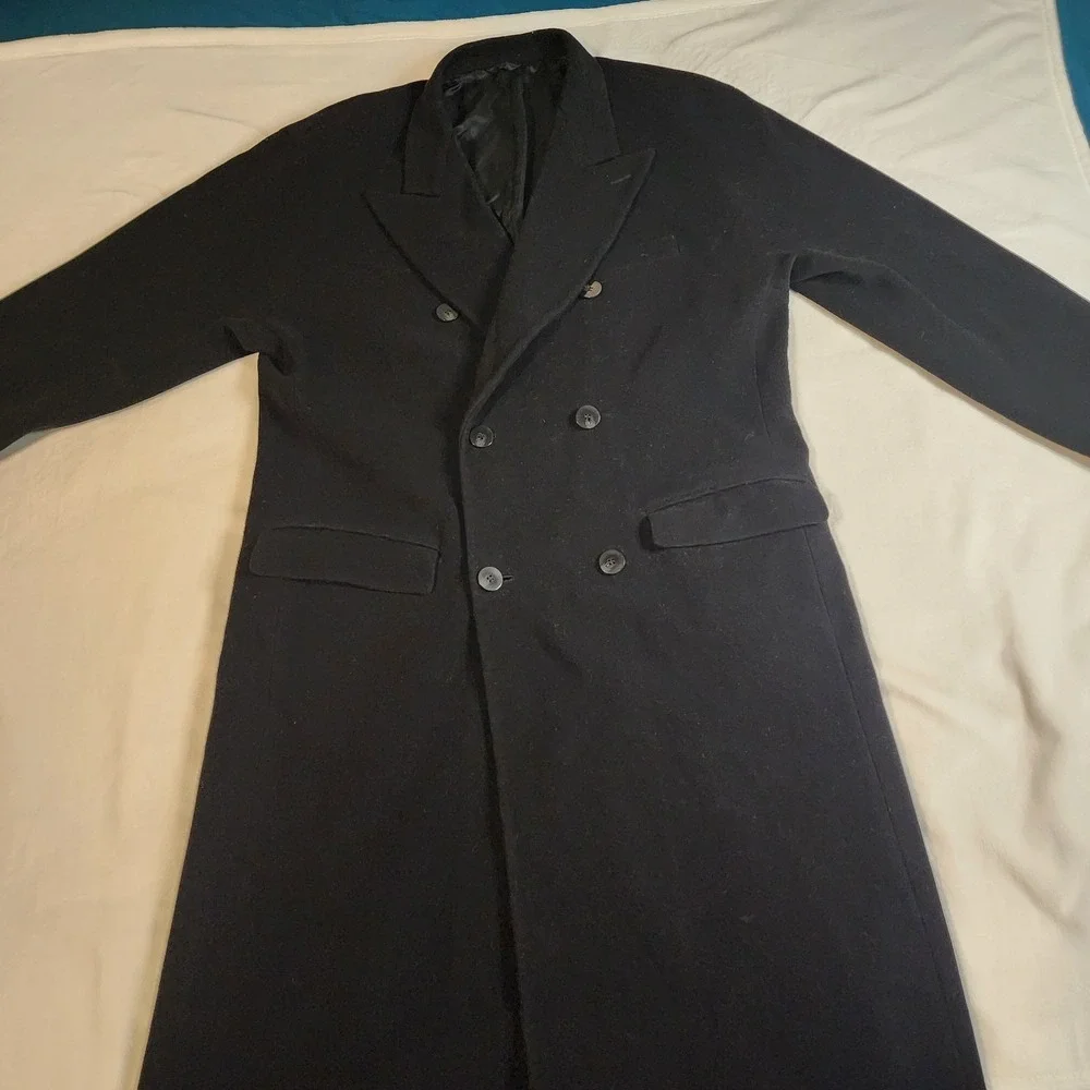 Vintage 80's Marithe Francois Girbaud MOMENTO DUE Collection Wool Trench Coat